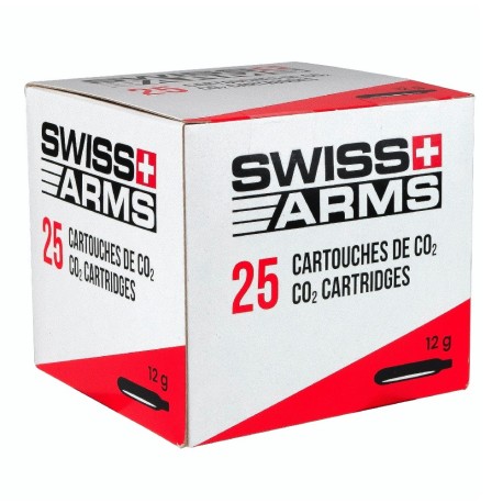 Ricariche Co2 Confezione 25 Pezzi Swiss Arms