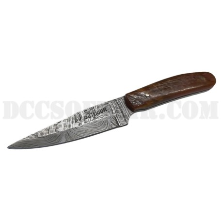 39Outdoor Coltello Damasco Nicker Corno