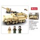 Sluban B0695 SD.KFZ. 251 Half-Track Con K18 105mm