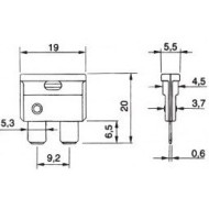 Fusibile Lama 25A - 32V T&T