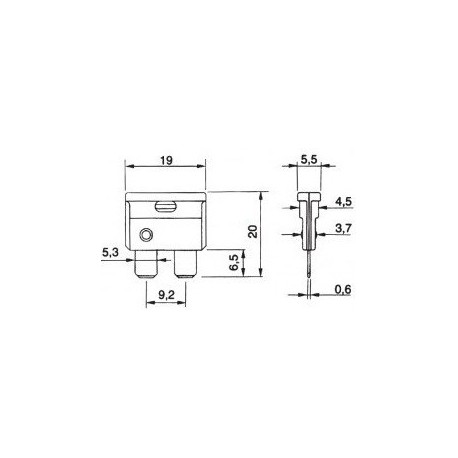 Fusibile Lama 25A - 32V T&T