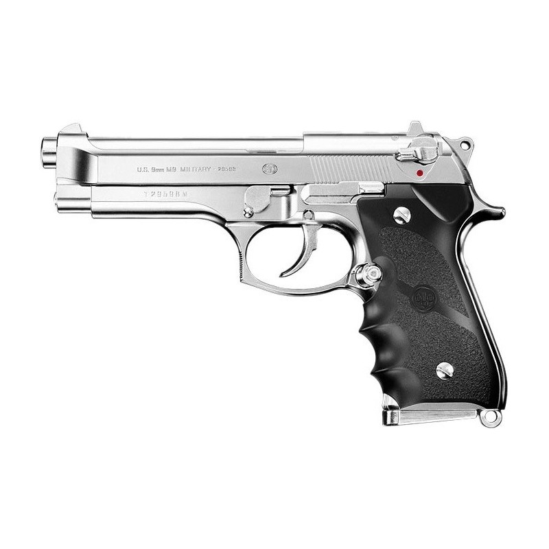 Pistola M9 Military Beretta Chrome Stainless Gas Scarrellante