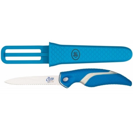 Cuda 3" Coltello Da Pesca Seghettato Con Custodia