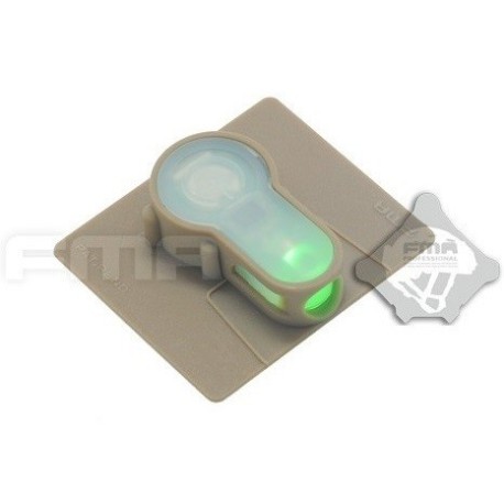 Luce Strobo Velcro S-Lite Green Fma