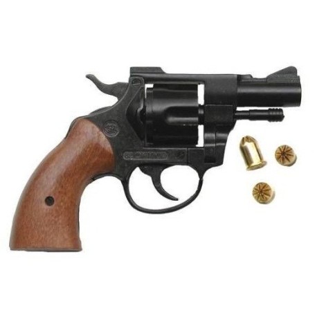 Pistola Revolver Olympic Nero a Salve Bruni