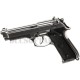 Beretta M92 Elite Chrome Gbb Full Metal B&W