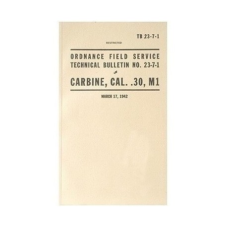 Manuale Carabina M1 Cal.30 Winchester