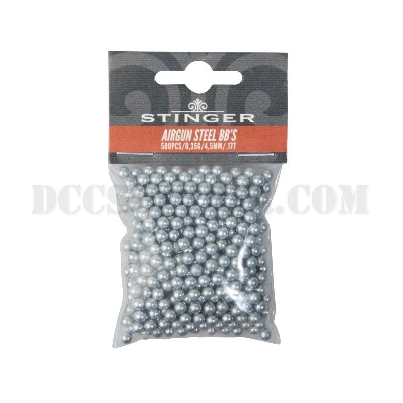 Pallini a Sfera Per Ariacompressa Cal.4,5mm Confezione 500 Pz Stinger