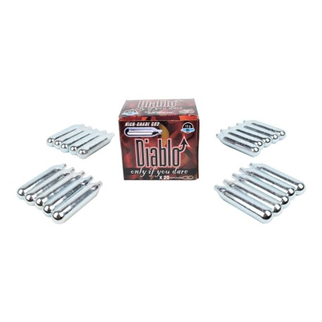 Ricariche Co2 Confezione 20 Pezzi Diablo