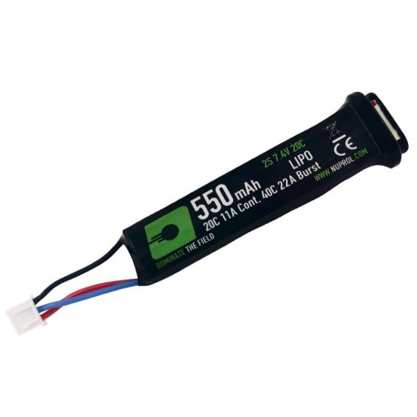 Batteria Aep 7.4Vx550mAh LiPo 20C Nuprol